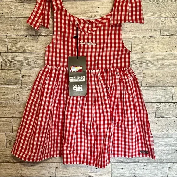 NWT- Red/White Gingham Check Child’s Dress - Size 3T‎ - University South Alabama - Picture 4 of 12